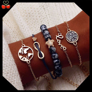 🍒 4EVER 🌎 World Bracelet Set